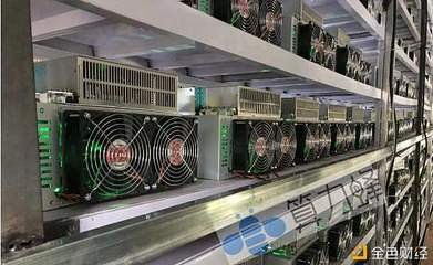 A state-of-the-art mining farm facility with advanced security measures, highlighting the importance of secure hosting for Bitcoin mining operations.