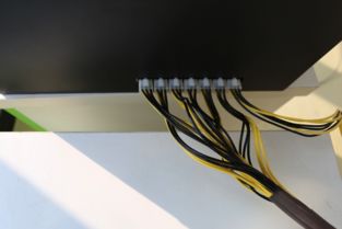 A well-maintained mining rig setup showcasing clean hardware components