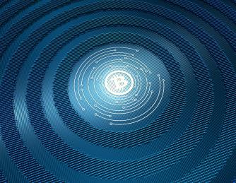 Close Up of Bitcoin Mining Hardware Running Calculations